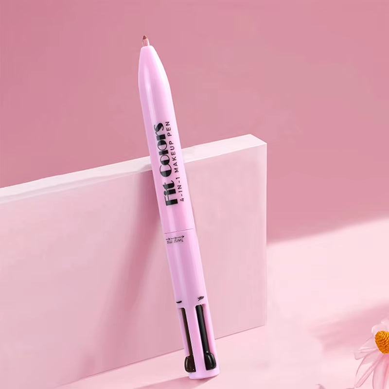 4-In-1 Makeup Pen 4-In-1 Makeup Pen 4-In-4 Lip Liner Highlighter Eyebrow Pencil