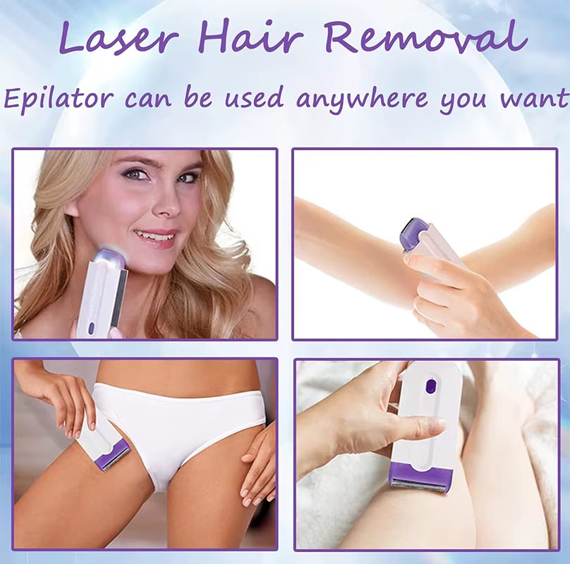 Mini Usb Rechargeable Painless Hair Removal Kit Laser Touch Epilator Women Body Face Leg Bikini Hand Shaver Hair Remover