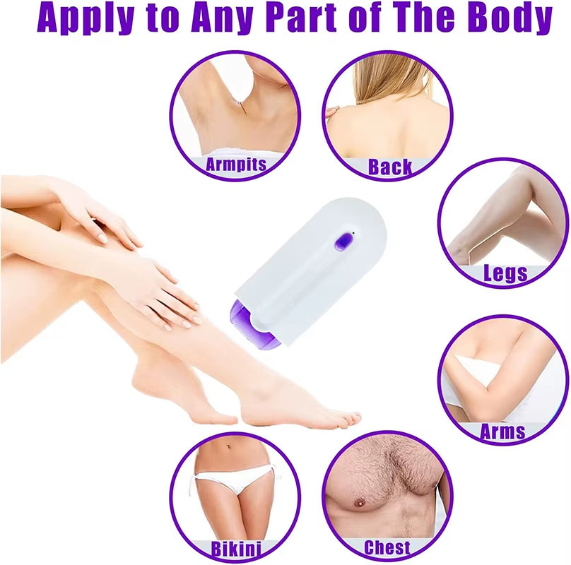 Mini Usb Rechargeable Painless Hair Removal Kit Laser Touch Epilator Women Body Face Leg Bikini Hand Shaver Hair Remover