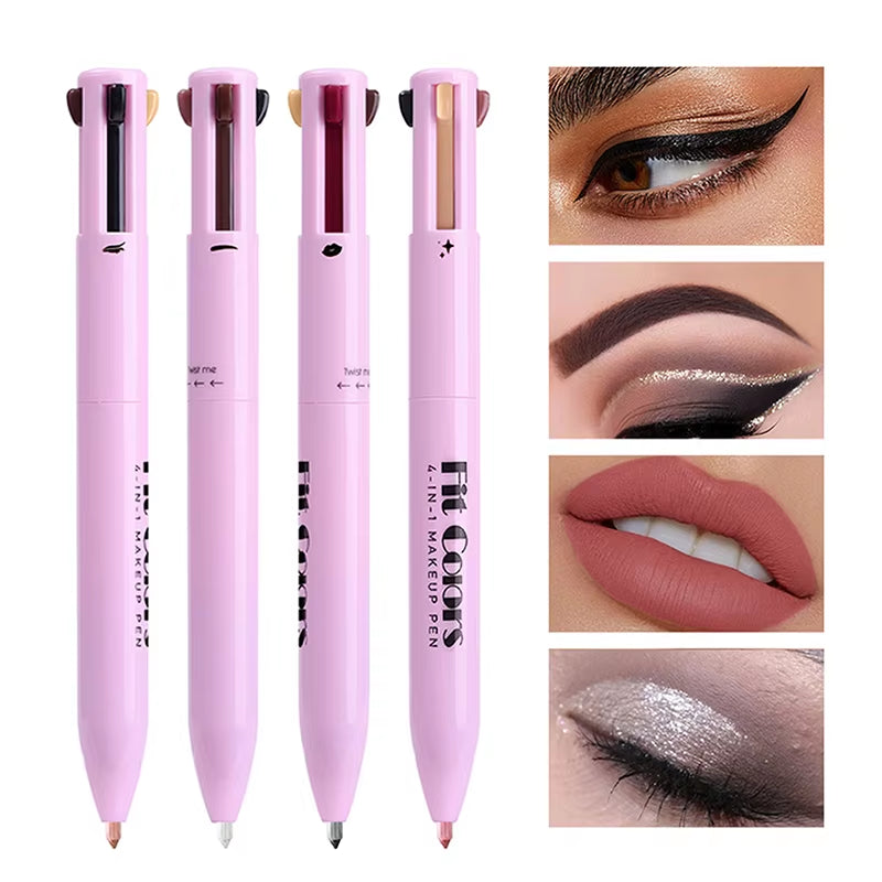 4-In-1 Makeup Pen 4-In-1 Makeup Pen 4-In-4 Lip Liner Highlighter Eyebrow Pencil