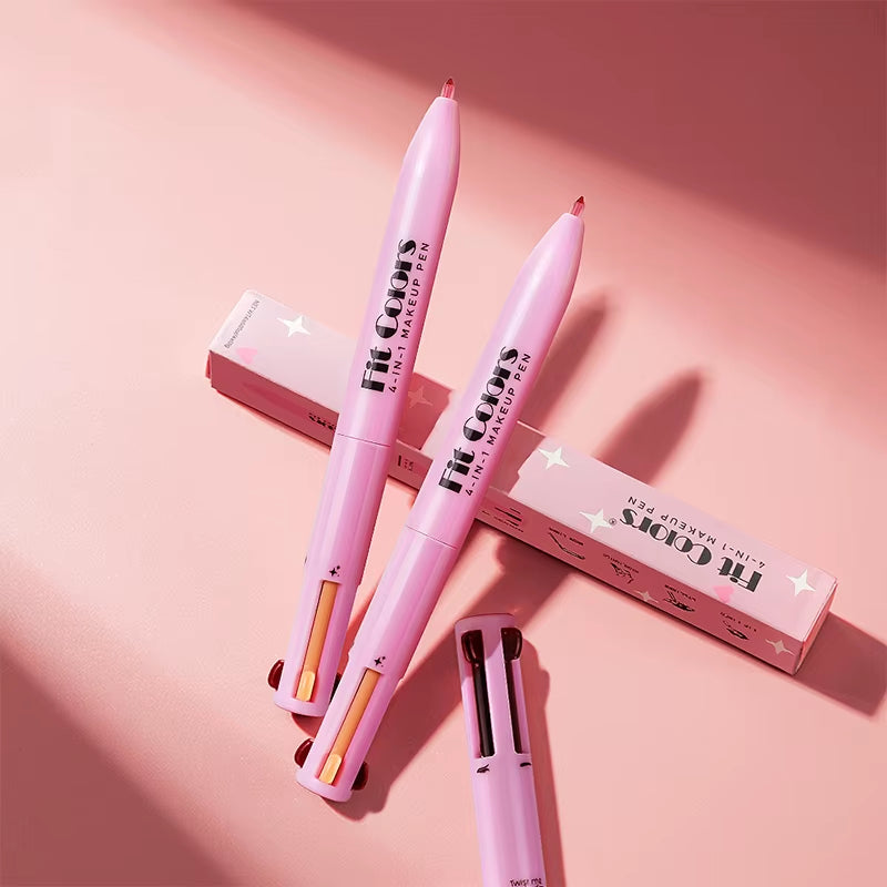 4-In-1 Makeup Pen 4-In-1 Makeup Pen 4-In-4 Lip Liner Highlighter Eyebrow Pencil