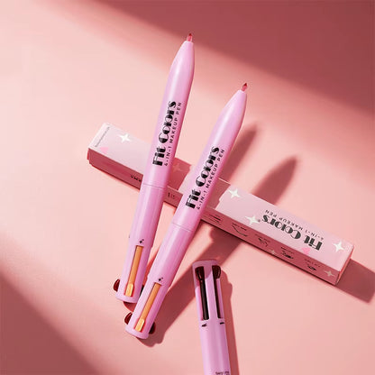 4-In-1 Makeup Pen 4-In-1 Makeup Pen 4-In-4 Lip Liner Highlighter Eyebrow Pencil