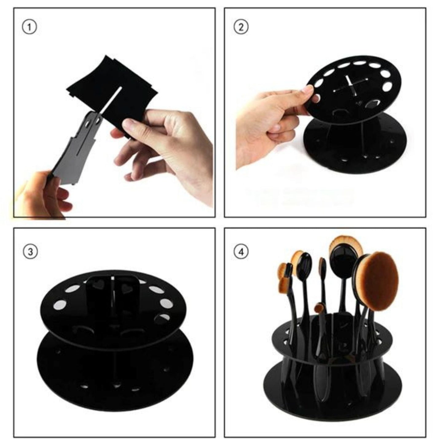 Runder Pinselhalter für Makeup